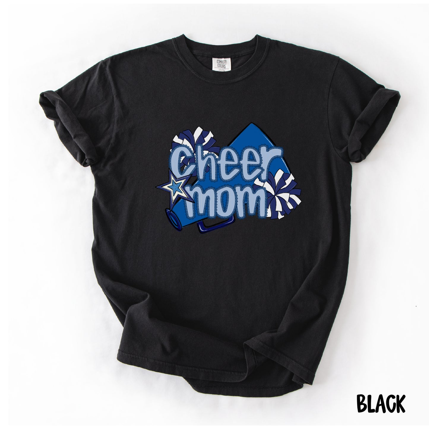 Cheer Mom Shirt | Preppy Cheer Mom Comfort Colors | Coquette Shirt | Cheer Mom Gift | School Spirit Shirt | Custom Cheer Shirt (Copy)