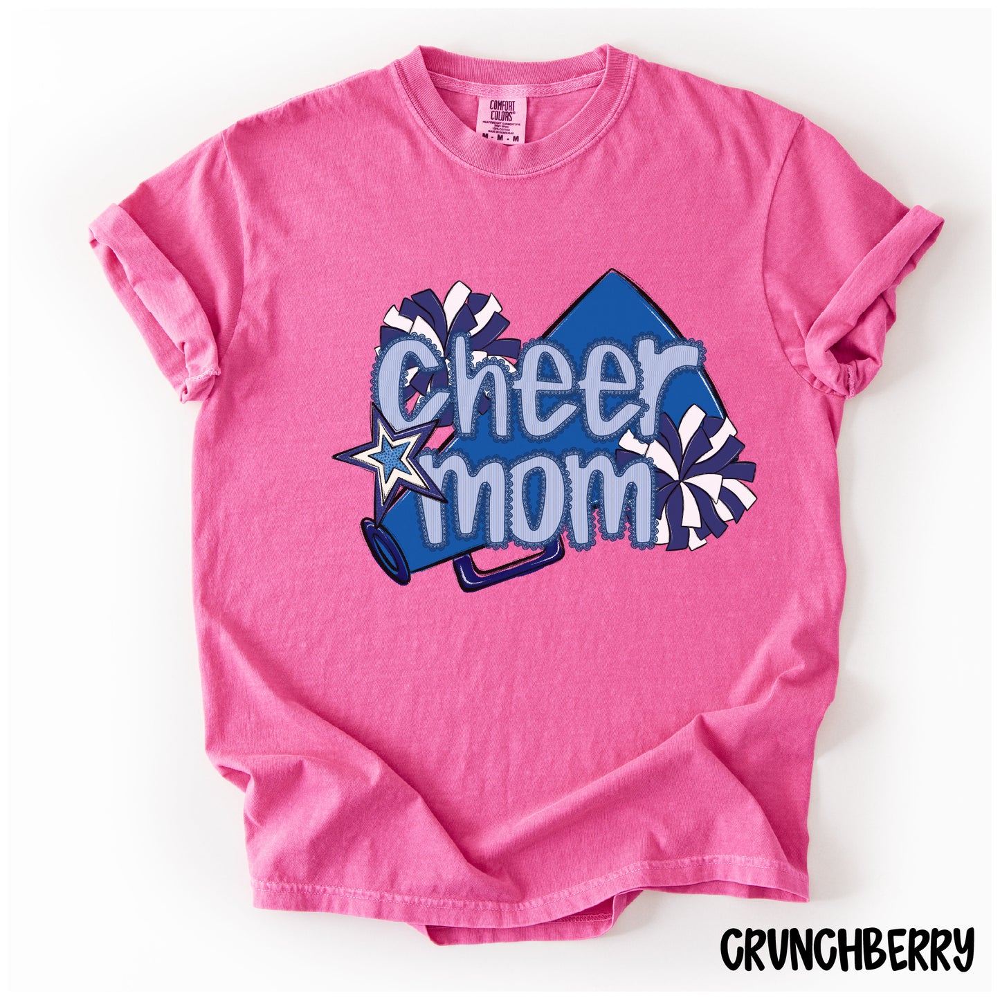 Cheer Mom Shirt | Preppy Cheer Mom Comfort Colors | Coquette Shirt | Cheer Mom Gift | School Spirit Shirt | Custom Cheer Shirt (Copy)