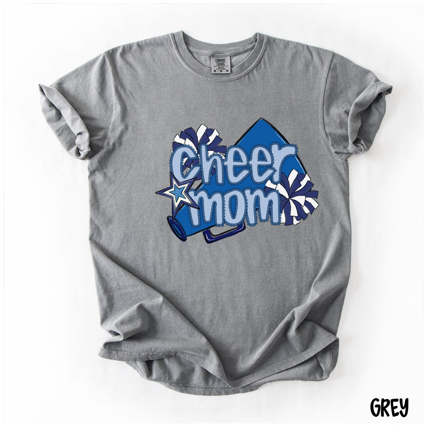 Cheer Mom Shirt | Preppy Cheer Mom Comfort Colors | Coquette Shirt | Cheer Mom Gift | School Spirit Shirt | Custom Cheer Shirt (Copy)