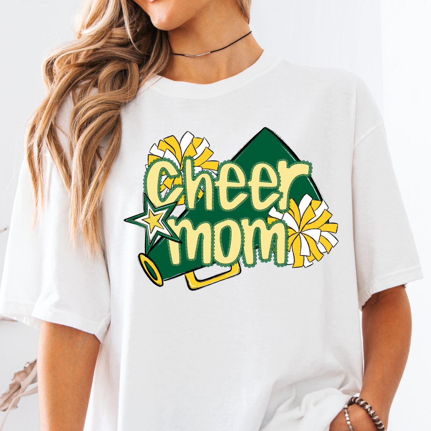 Cheer Mom Shirt | Preppy Cheer Mom Comfort Colors | Coquette Shirt | Cheer Mom Gift | School Spirit Shirt | Custom Cheer Shirt (Copy) (Copy) (Copy) (Copy)