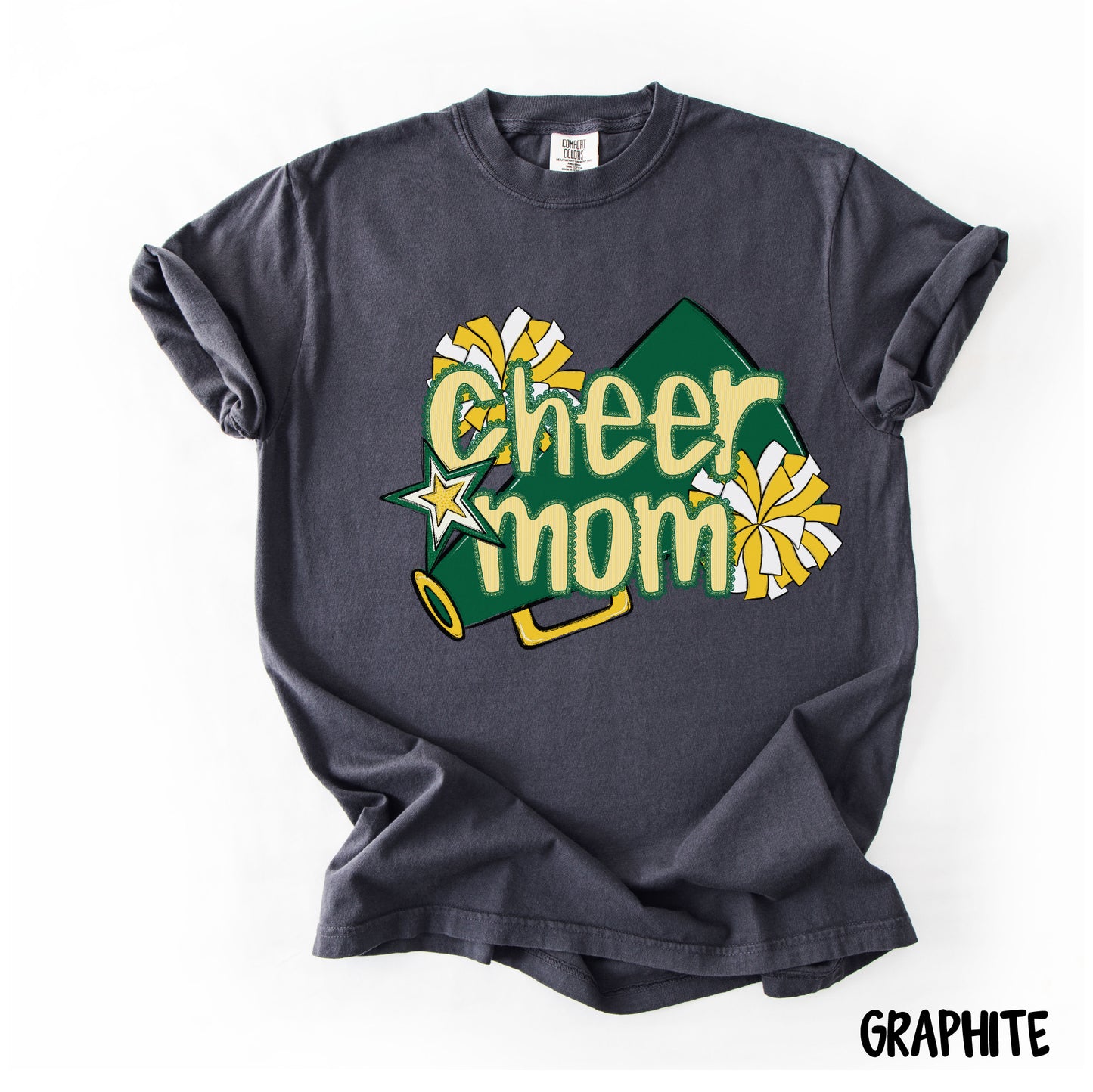Cheer Mom Shirt | Preppy Cheer Mom Comfort Colors | Coquette Shirt | Cheer Mom Gift | School Spirit Shirt | Custom Cheer Shirt (Copy) (Copy) (Copy) (Copy)