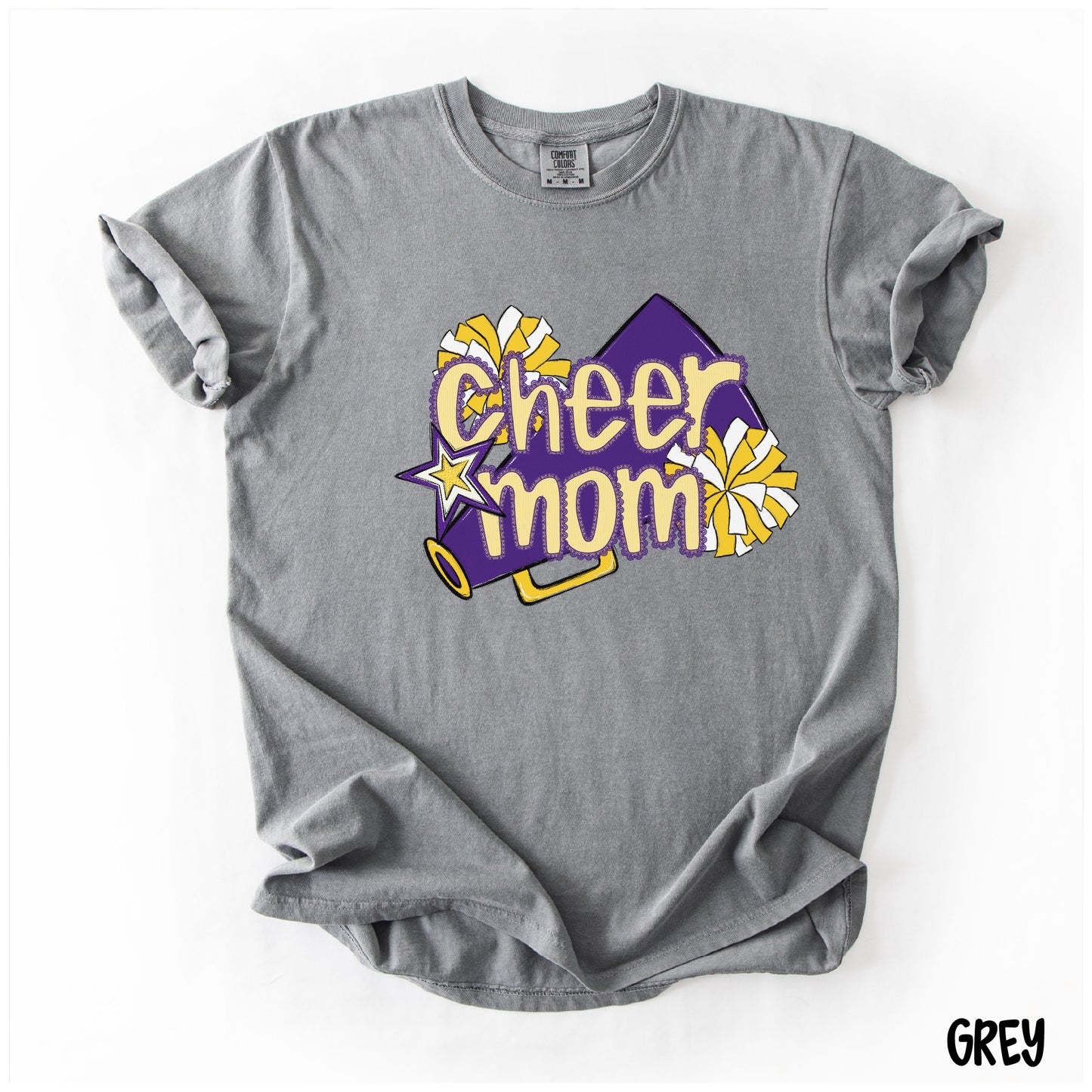 Cheer Mom Shirt | Preppy Cheer Mom Comfort Colors | Coquette Shirt | Cheer Mom Gift | School Spirit Shirt | Custom Cheer Shirt (Copy) (Copy) (Copy)