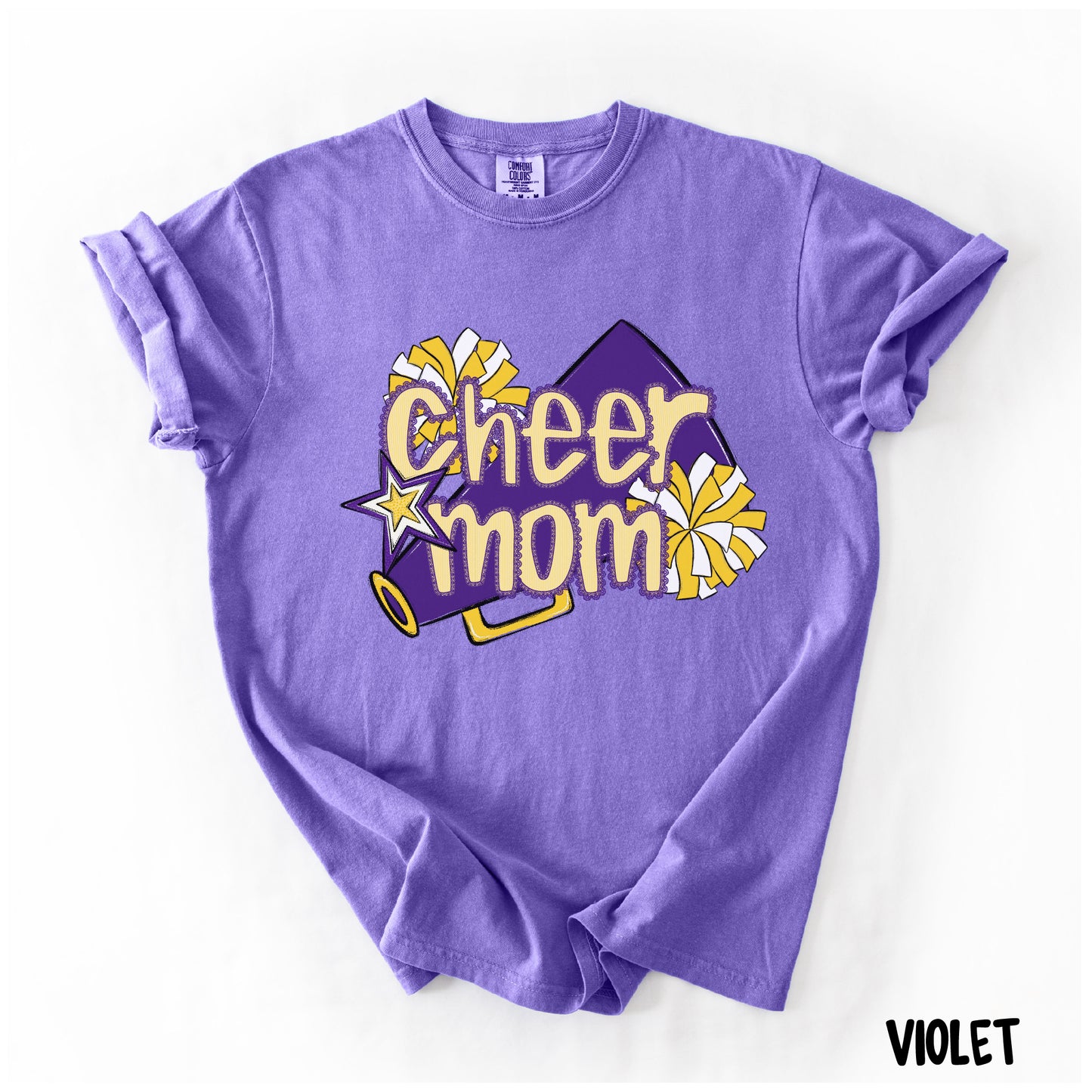 Cheer Mom Shirt | Preppy Cheer Mom Comfort Colors | Coquette Shirt | Cheer Mom Gift | School Spirit Shirt | Custom Cheer Shirt (Copy) (Copy) (Copy)
