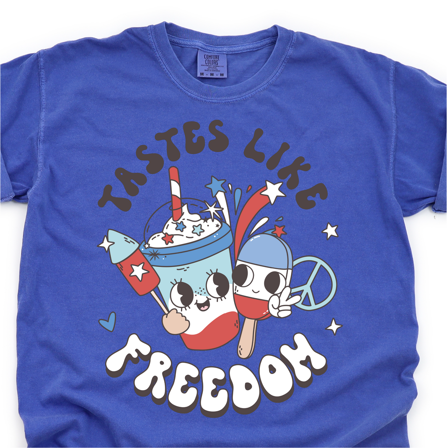 Tastes Like Freedom - 4th of July Graphic Tshirt - Independence Day Shirt