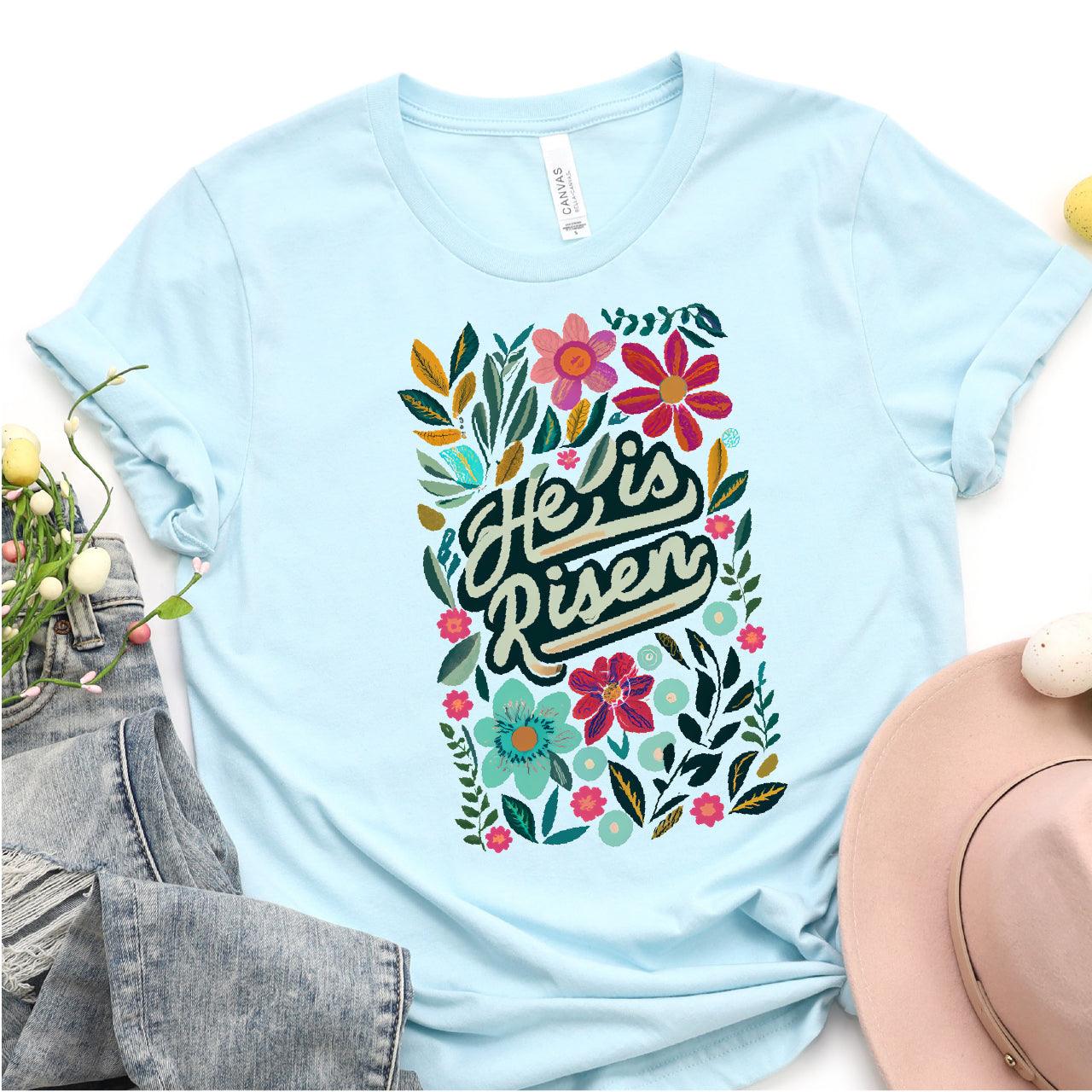 He Is Risen Easter DTF T-Shirt Transfer - Nashville Design House