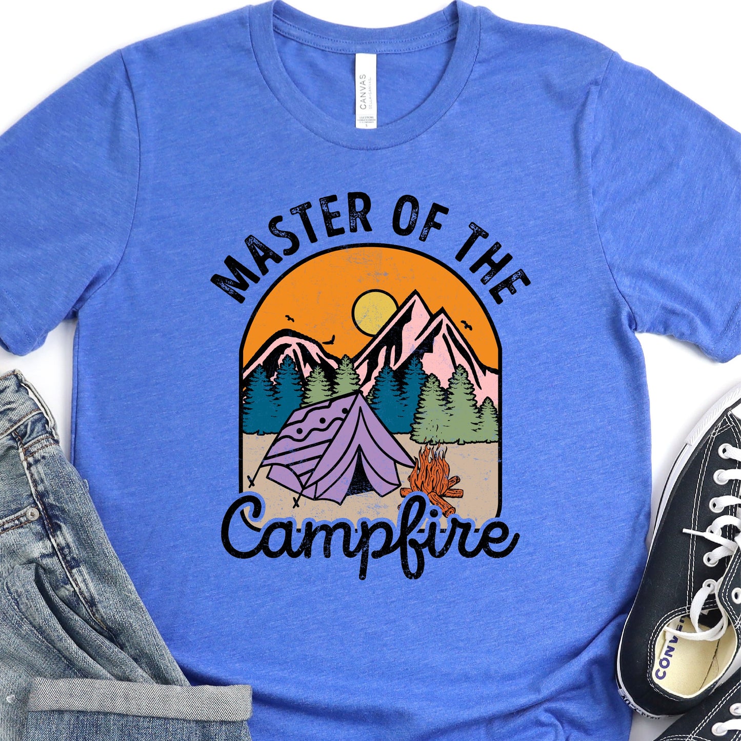 Master Of The Campfire - Father's Day Graphic T-Shirt - T-shirt T-Shirt For Dad Nashville Design House