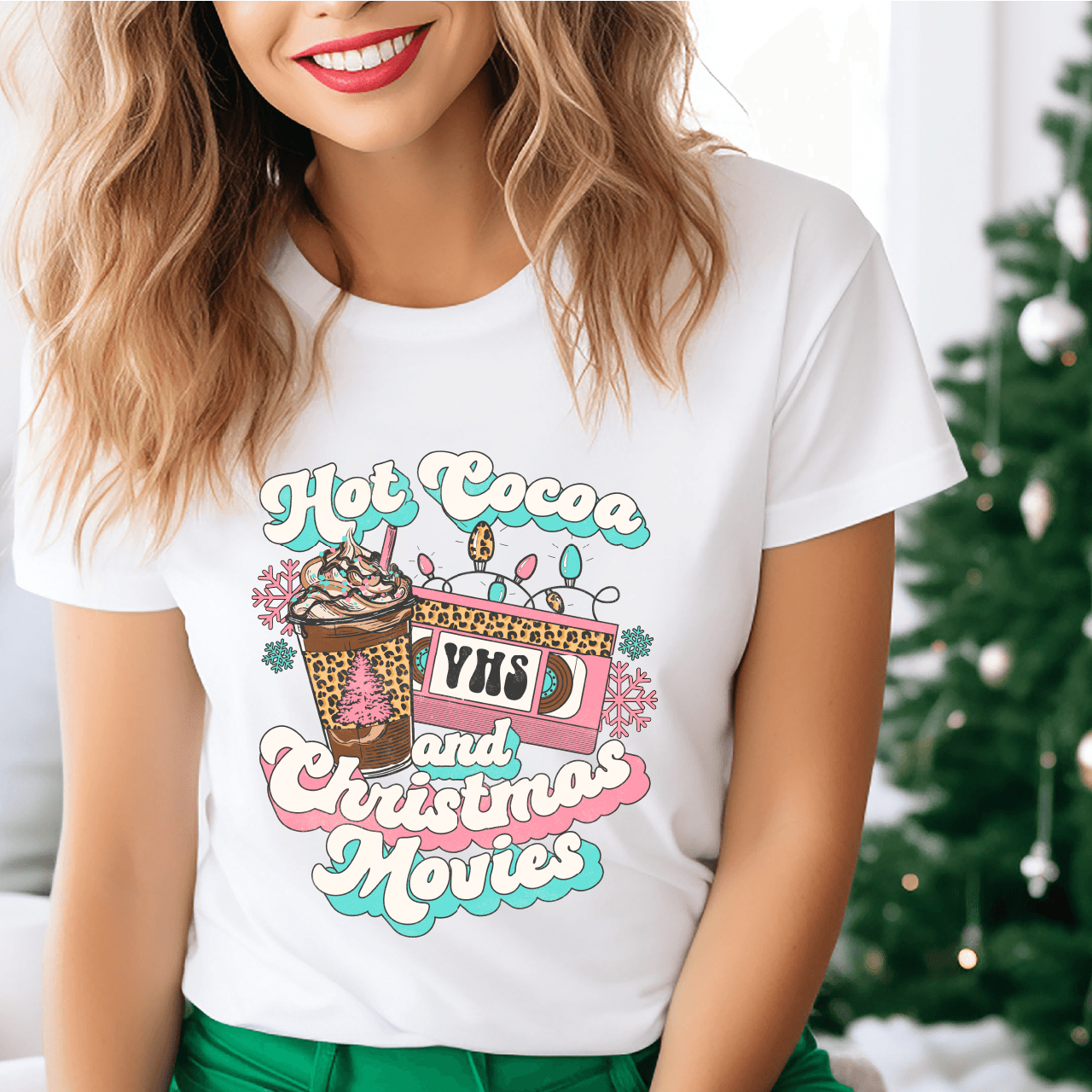 Hot Cocoa & Christmas Movies DTF Transfer - Nashville Design House