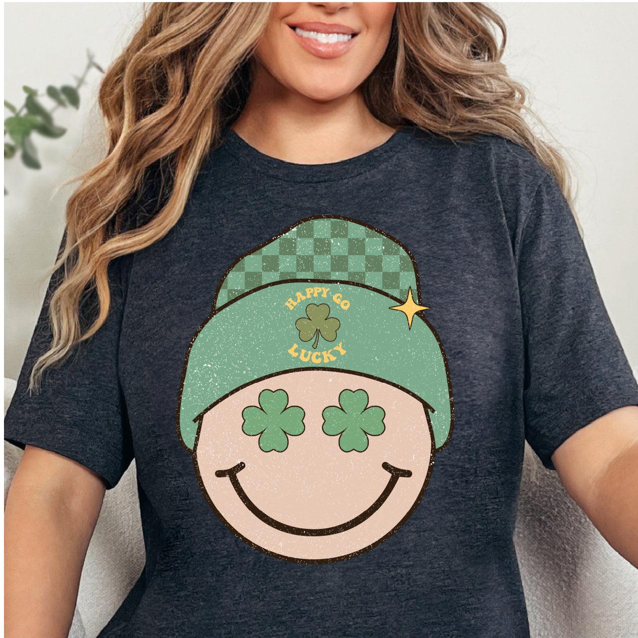 Retro Smily Face Happy Go Lucky DTF T-Shirt Transfer - Nashville Design House