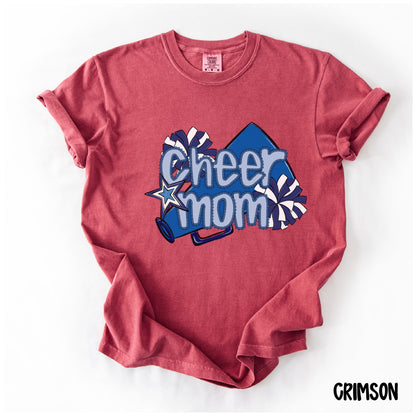 Cheer Mom Shirt | Preppy Cheer Mom Comfort Colors | Coquette Shirt | Cheer Mom Gift | School Spirit Shirt | Custom Cheer Shirt (Copy)