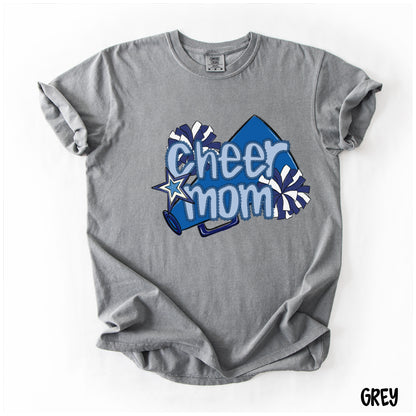 Cheer Mom Shirt | Preppy Cheer Mom Comfort Colors | Coquette Shirt | Cheer Mom Gift | School Spirit Shirt | Custom Cheer Shirt (Copy)