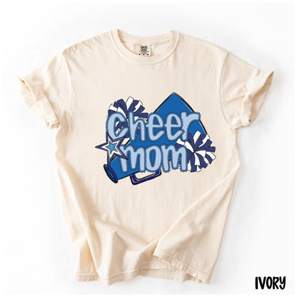 Cheer Mom Shirt | Preppy Cheer Mom Comfort Colors | Coquette Shirt | Cheer Mom Gift | School Spirit Shirt | Custom Cheer Shirt (Copy)