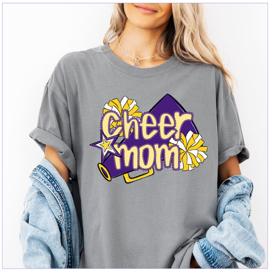 Cheer Mom Shirt | Preppy Cheer Mom Comfort Colors | Coquette Shirt | Cheer Mom Gift | School Spirit Shirt | Custom Cheer Shirt (Copy) (Copy) (Copy)