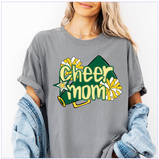 Cheer Mom Shirt | Preppy Cheer Mom Comfort Colors | Coquette Shirt | Cheer Mom Gift | School Spirit Shirt | Custom Cheer Shirt (Copy) (Copy) (Copy) (Copy)