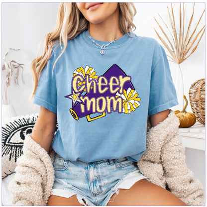 Cheer Mom Shirt | Preppy Cheer Mom Comfort Colors | Coquette Shirt | Cheer Mom Gift | School Spirit Shirt | Custom Cheer Shirt (Copy) (Copy) (Copy)