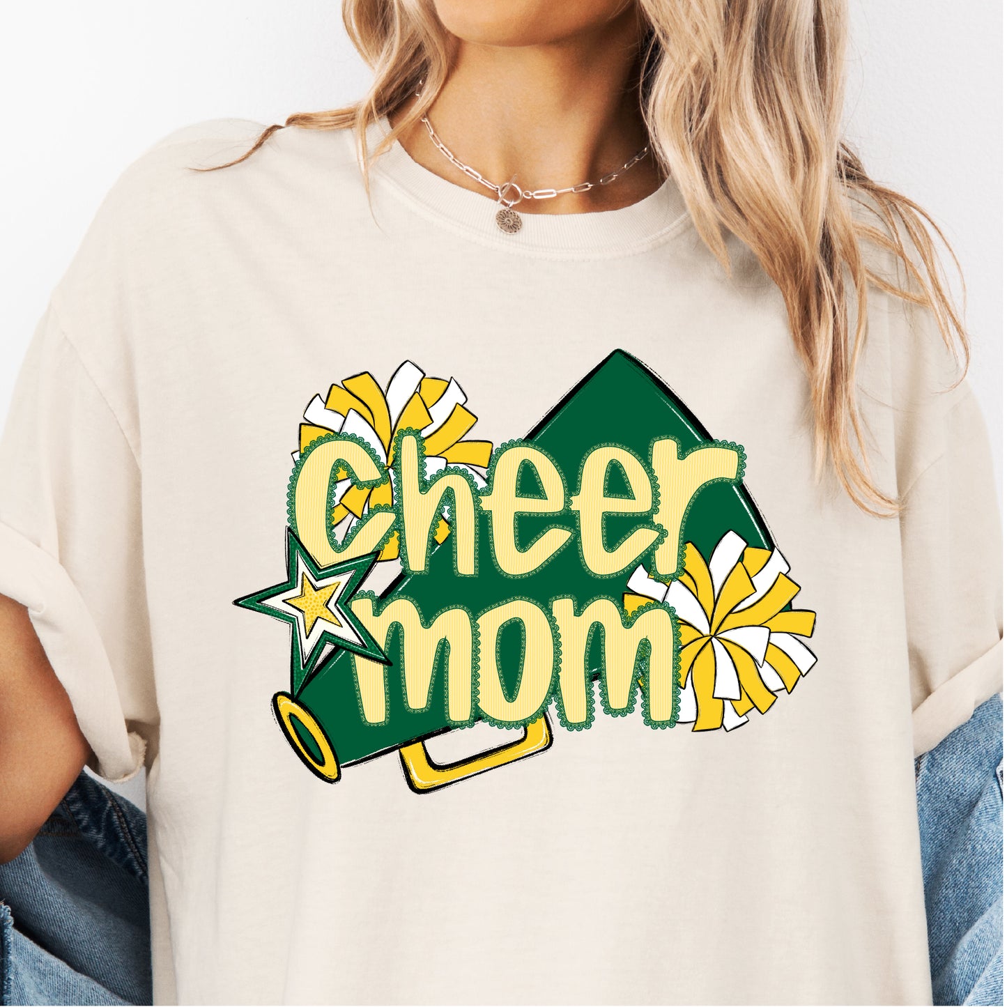 Cheer Mom Shirt | Preppy Cheer Mom Comfort Colors | Coquette Shirt | Cheer Mom Gift | School Spirit Shirt | Custom Cheer Shirt (Copy) (Copy) (Copy) (Copy)