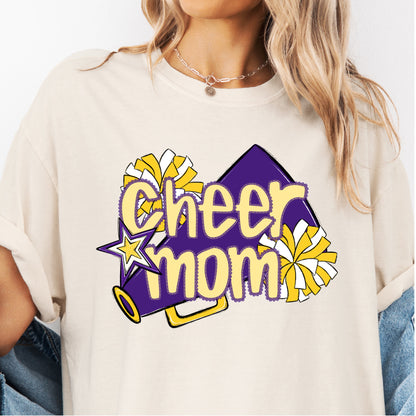 Cheer Mom Shirt | Preppy Cheer Mom Comfort Colors | Coquette Shirt | Cheer Mom Gift | School Spirit Shirt | Custom Cheer Shirt (Copy) (Copy) (Copy)