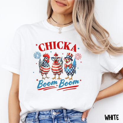 Chicken Shirt for Women | Funny 4th of July Comfort Colors Shirt | USA July 4th Tshirt | Memorial Day Shirt | Fourth of July Shirt
