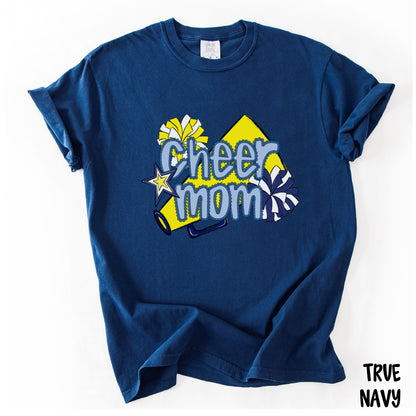 Cheer Mom Shirt | Preppy Cheer Mom Comfort Colors | Coquette Shirt | Cheer Mom Gift | School Spirit Shirt | Custom Cheer Shirt (Copy)