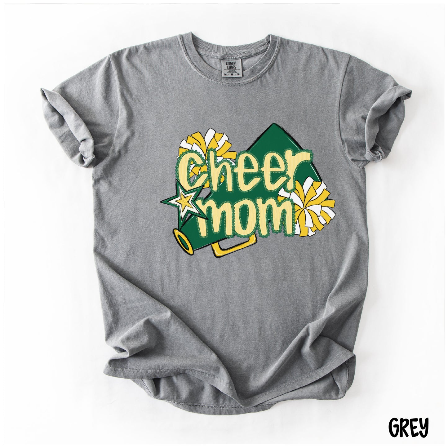 Cheer Mom Shirt | Preppy Cheer Mom Comfort Colors | Coquette Shirt | Cheer Mom Gift | School Spirit Shirt | Custom Cheer Shirt (Copy) (Copy) (Copy) (Copy)