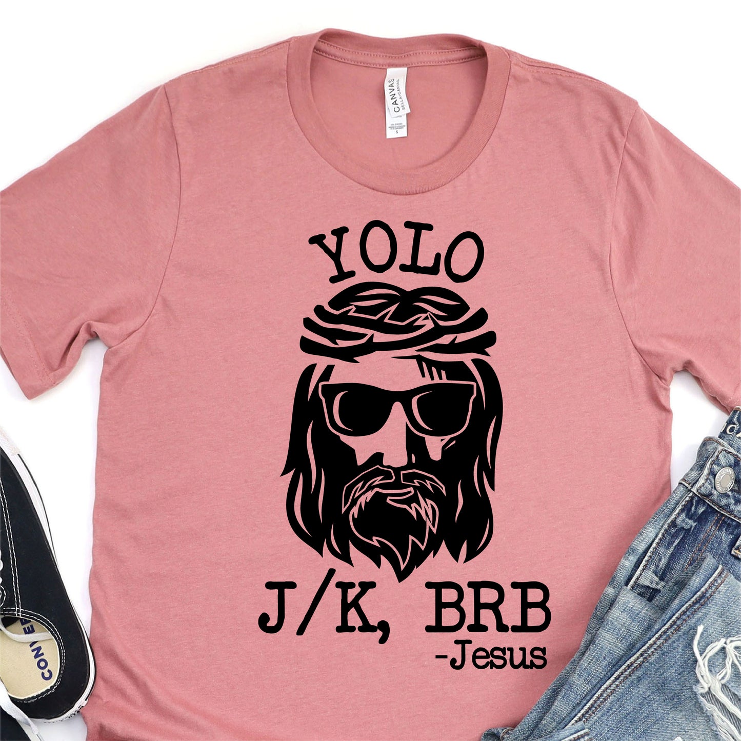 YOLO, j/k, BRB - Christian Easter Graphic Tshirt