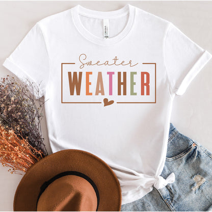 Sweater Weather Fall Graphic T-shirt