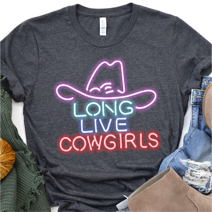 Long Live Cowgirls - Neon - Nashville T-Shirt