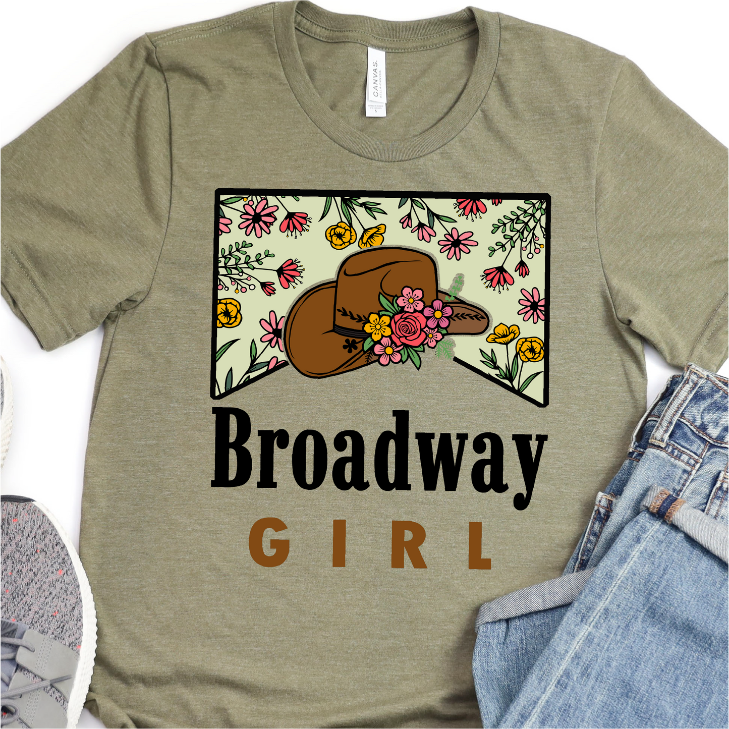 Broadway Girl - Floral - Nashville T-Shirt