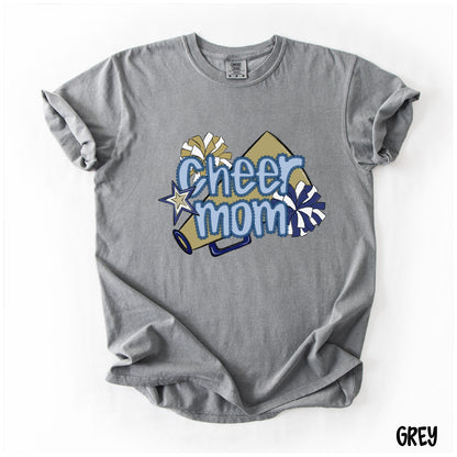 Cheer Mom Shirt | Preppy Cheer Mom Comfort Colors | Coquette Shirt | Cheer Mom Gift | School Spirit Shirt | Custom Cheer Shirt