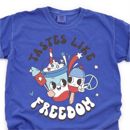 Tastes Like Freedom - 4th of July Graphic Tshirt -  Independence Day Shirt