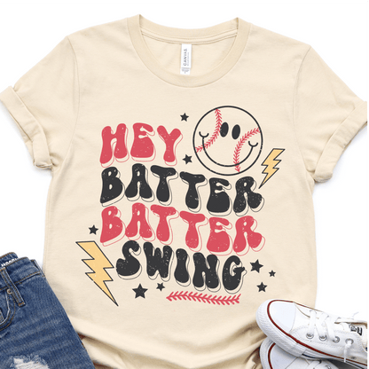 Hey Batter Batter, Swing - Baseball DTF Transfer - Nashville Design House