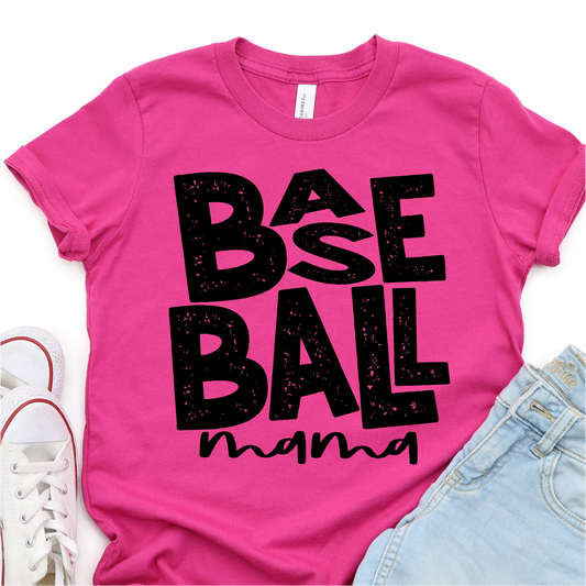 Baseball Mama - Baseball Graphic Tshirt