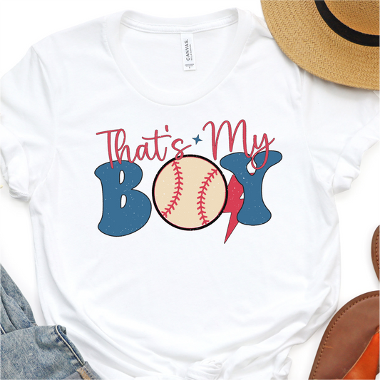 That's My Boy -  Baseball Graphic Tshirt