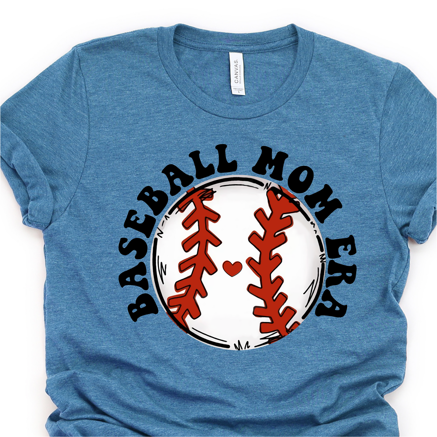 Hand Drawn Baseball Mom Era -  Baseball Graphic Tshirt