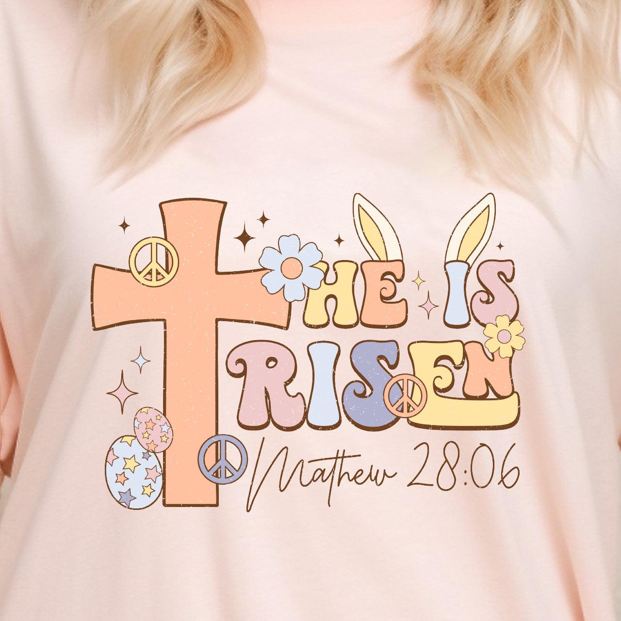 He Is Risen DTF T-Shirt Transfer - Nashville Design House