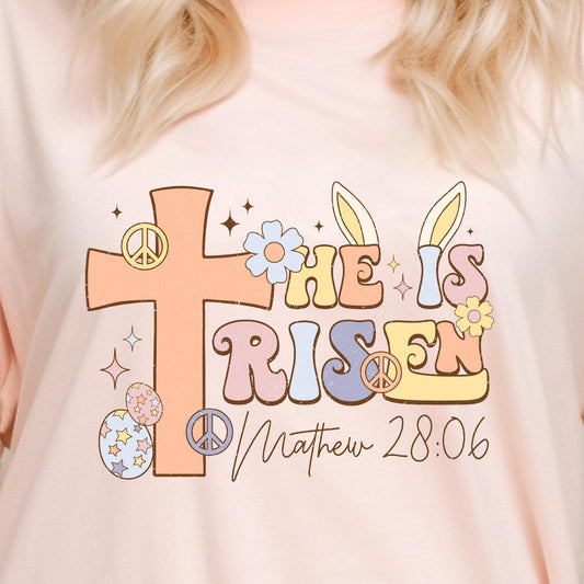 He Is Risen DTF T-Shirt Transfer - Nashville Design House