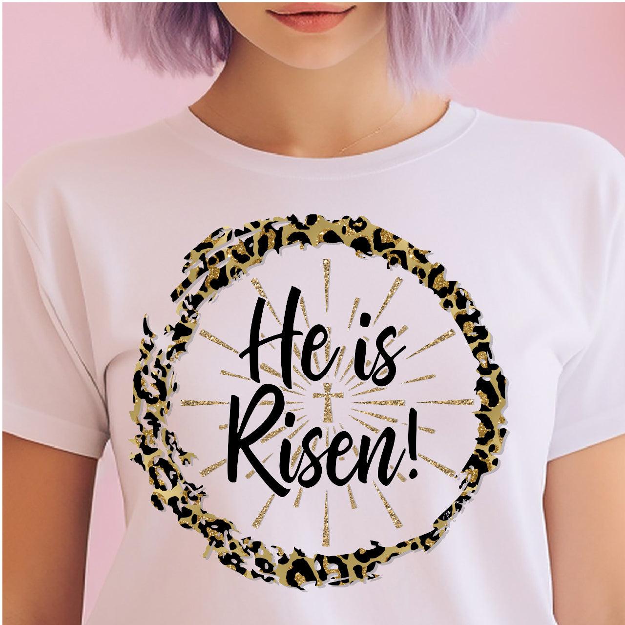 Leopard He Is Risen DTF T-Shirt Transfer - Nashville Design House