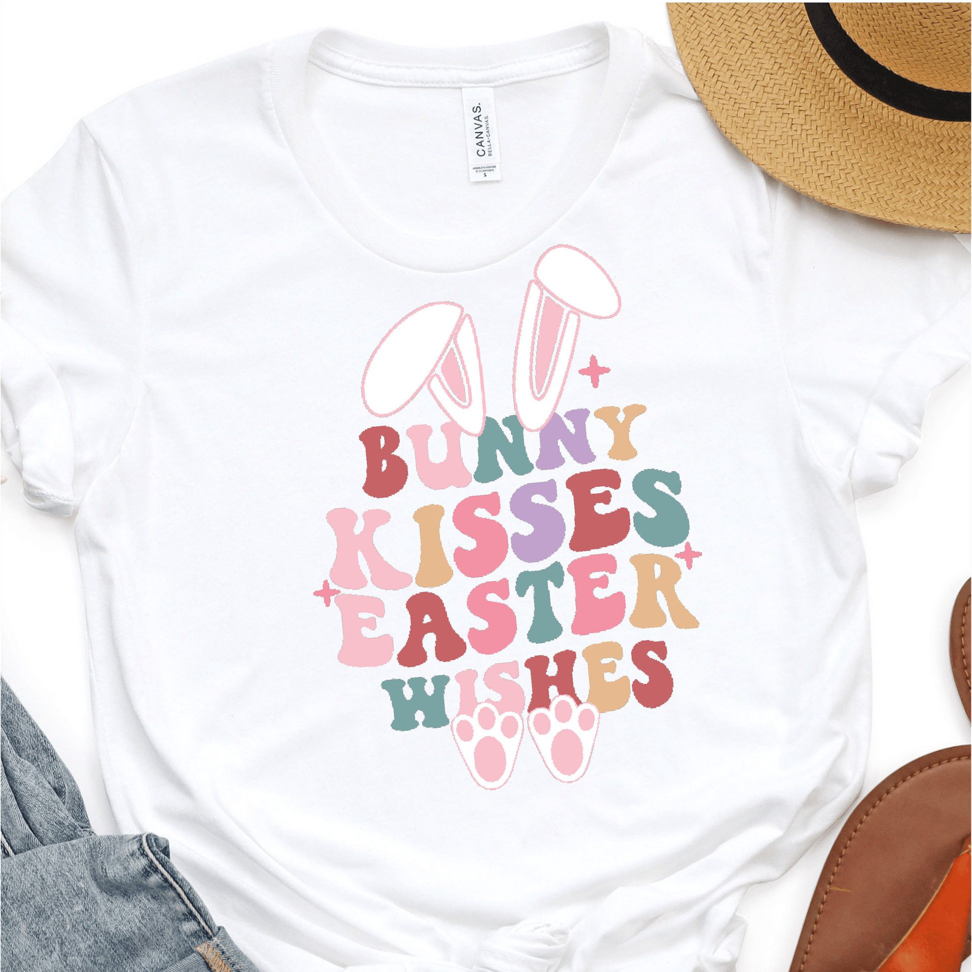 Bunny Kisses Easter Wishes- Easter DTF Transfer - Nashville Design House