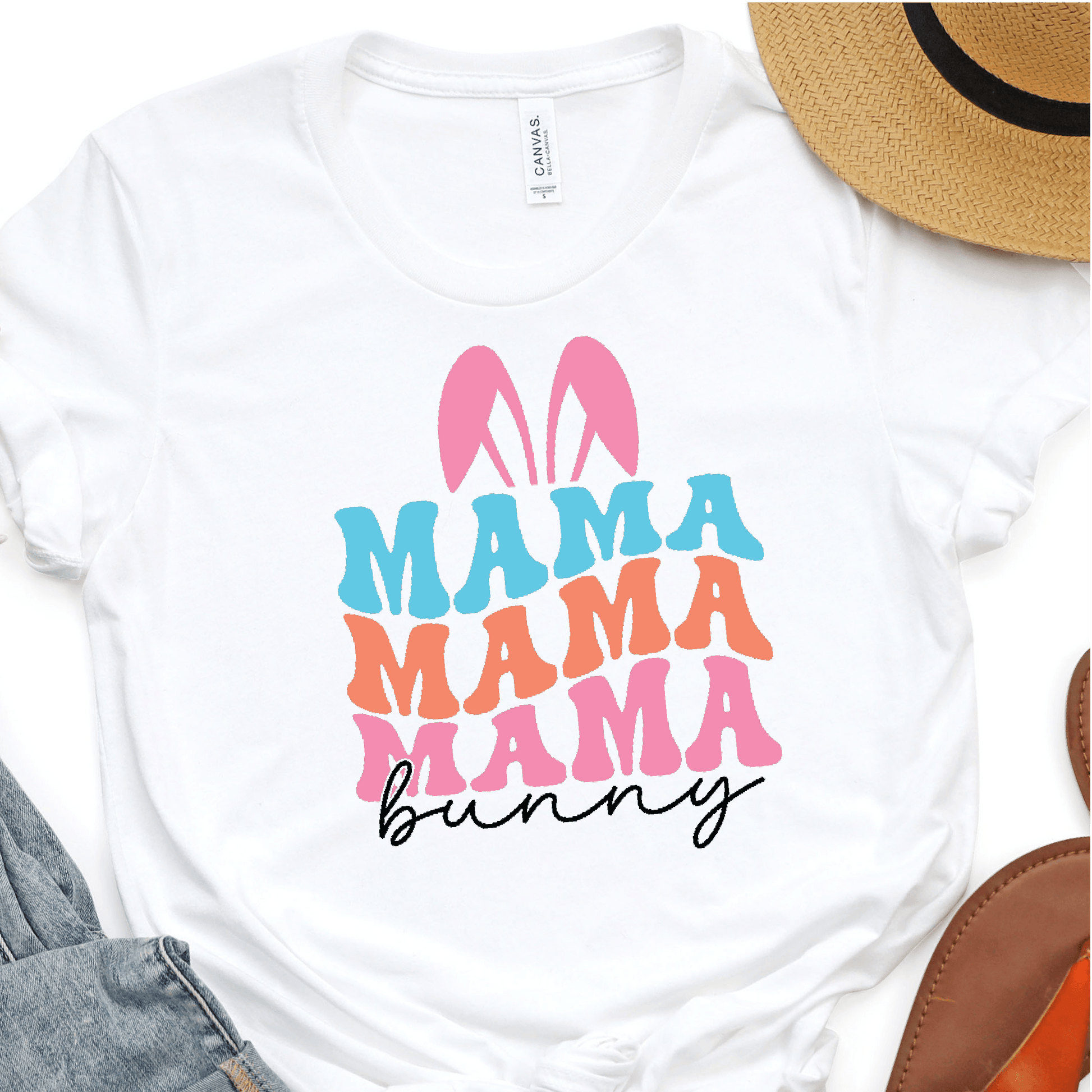 Easter Bunny Mama + Mini DTF Transfer for T-shirts - Nashville Design House