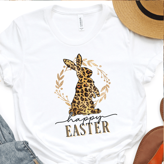 Leopard Happy Easter Bunny- Easter DTF Transfer - Nashville Design House