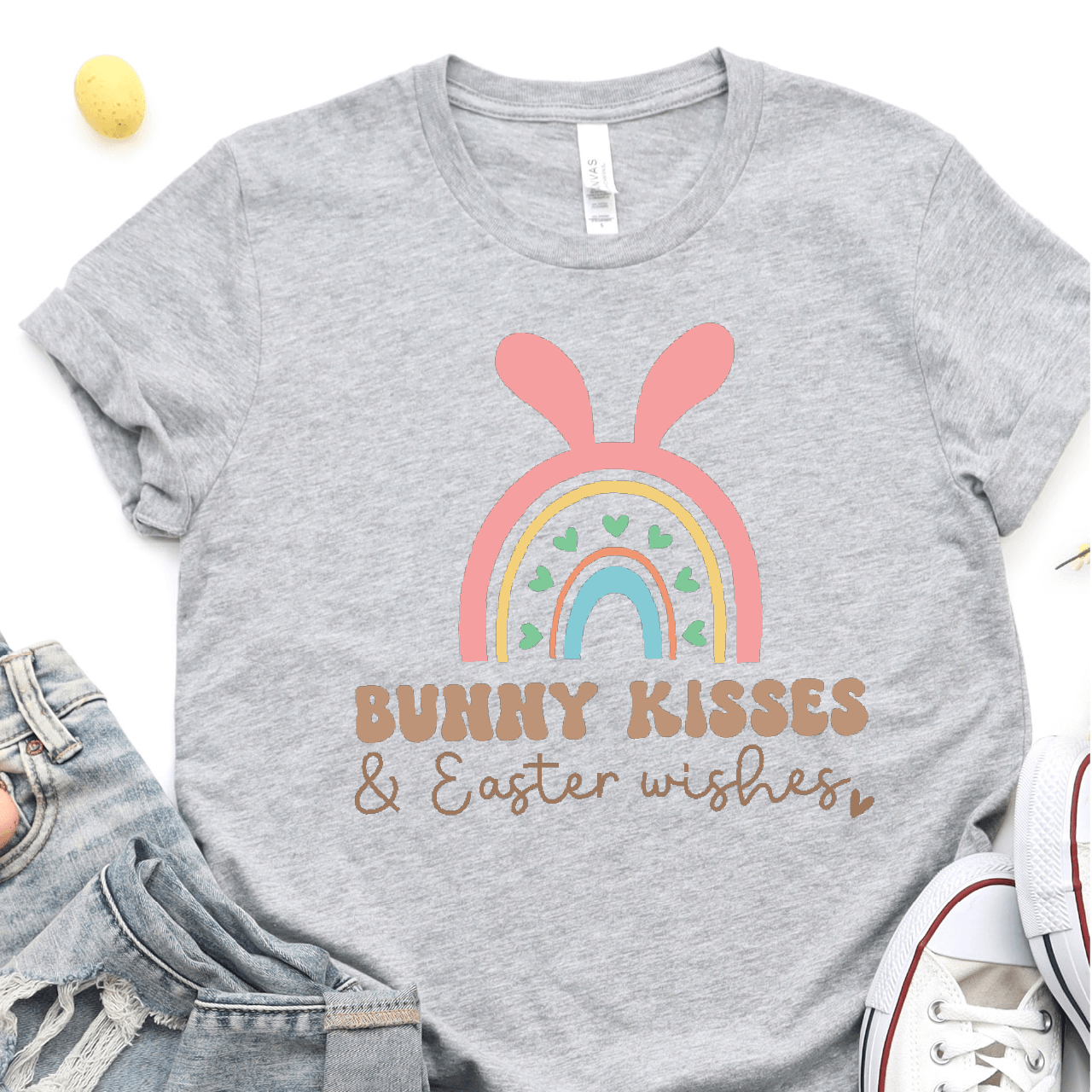 Bunny Kisses and Easter Wishes - Easter DTF Transfer - Nashville Design House