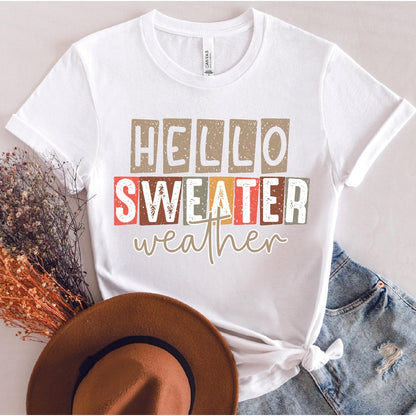 Hello Sweater Weather DTF Transfer - Nashville Design House