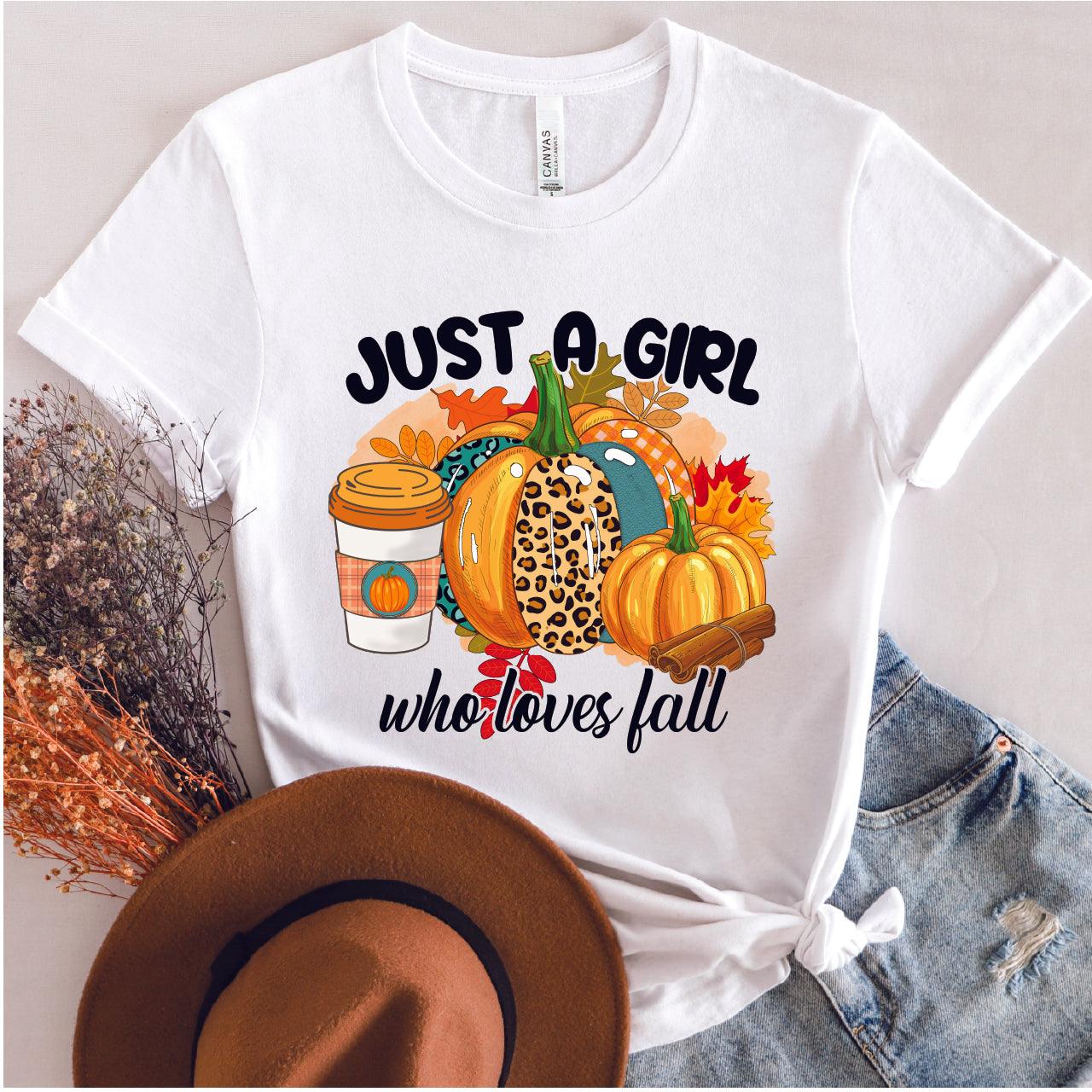 Just A Girl Who Loves Fall DTF Transfer - Nashville Design House