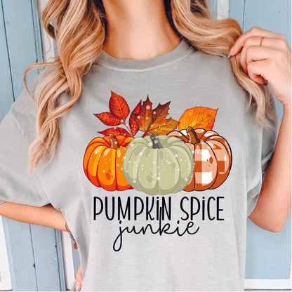 Pumpkin Spice Junkie DTF Transfer - Nashville Design House