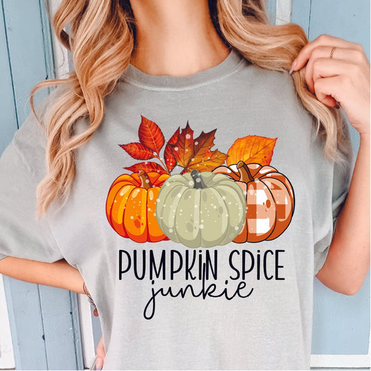 Pumpkin Spice Junkie DTF Transfer - Nashville Design House