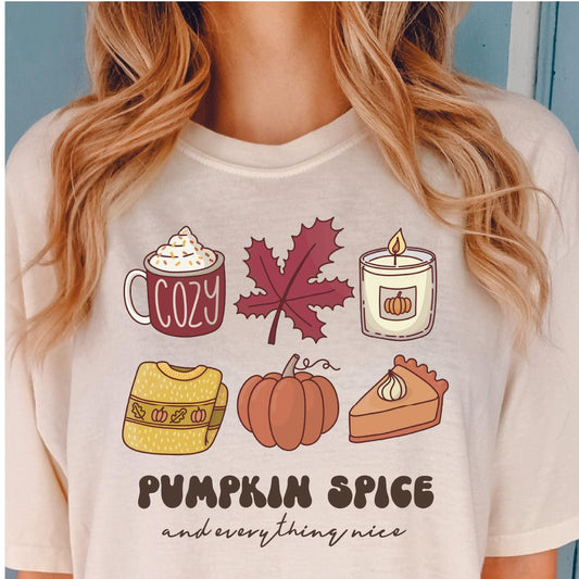 Pumpkin Spice And Everything Nice DTF Transfer - Nashville Design House