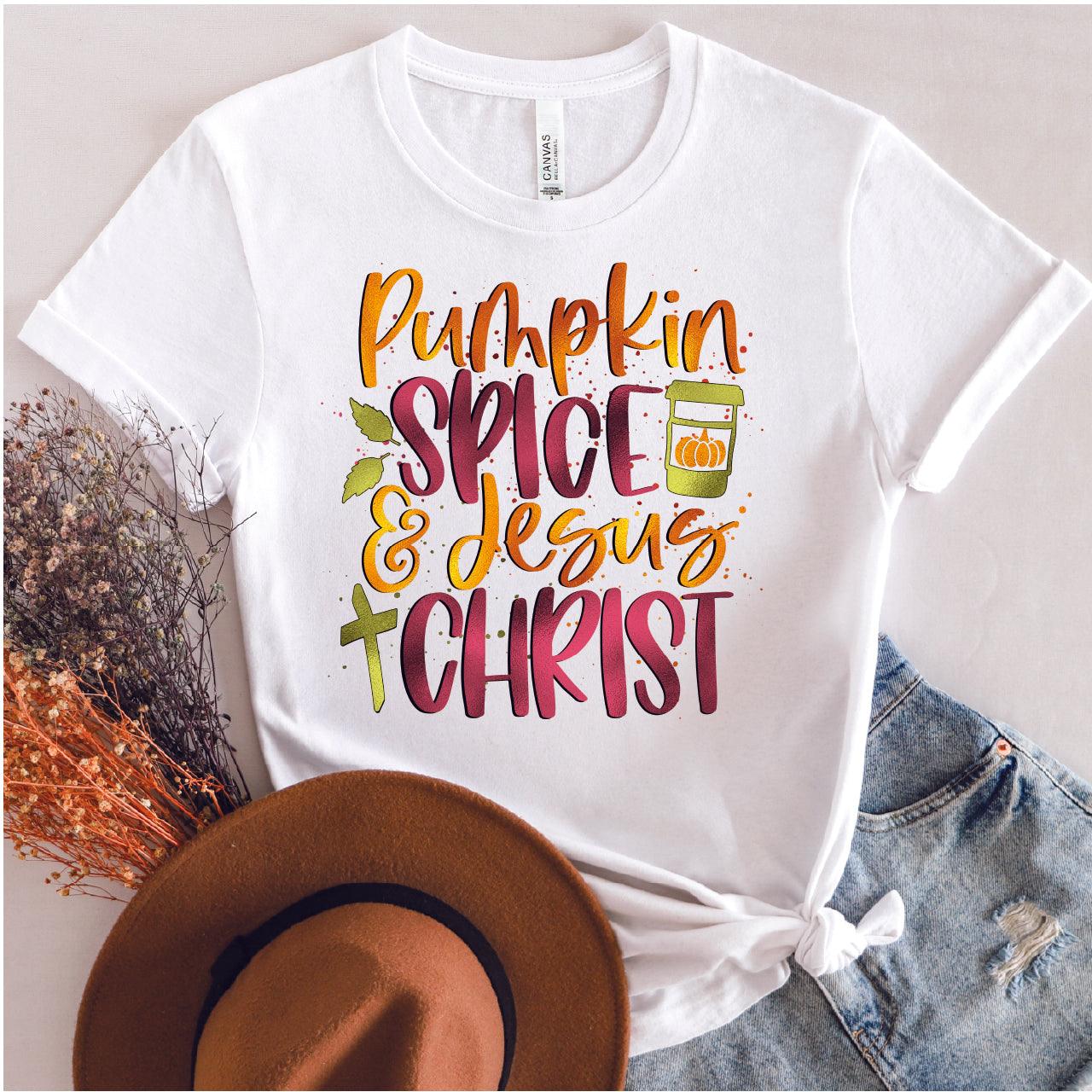 Pumpkin Spice & Jesus Christ DTF Transfer - Nashville Design House