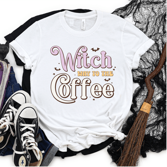 Witch Way To The Coffee DTF Transfer - Nashville Design House