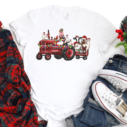 Christmas Tractor DTF Transfer - Nashville Design House