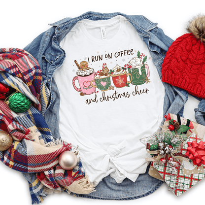 I Run On Coffee And Christmas Cheer DTF Transfer - Nashville Design House