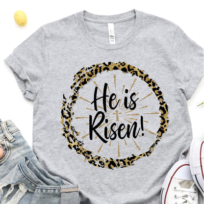 Leopard He Is Risen DTF T-Shirt Transfer - Nashville Design House